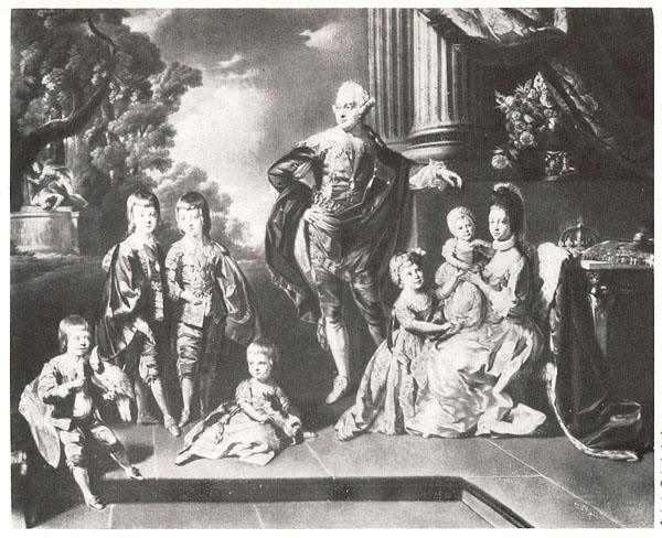 Р. Ирлом (по Й. Зоффани). Король Георг III с семьёй