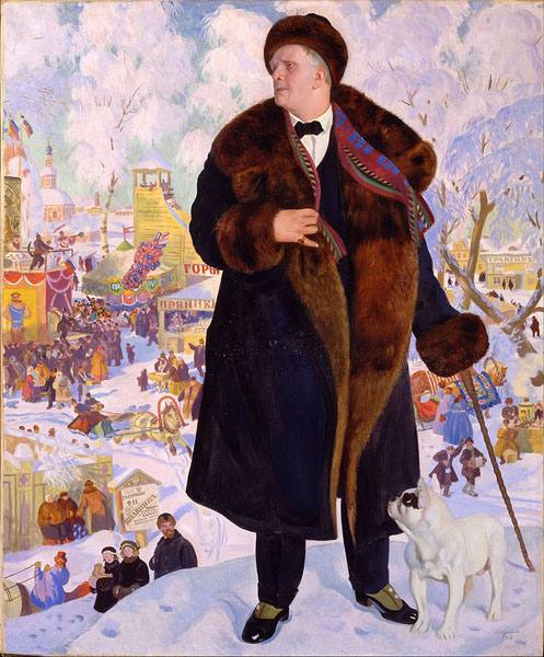Б.М. Кустодиев. Портрет Ф.И. Шаляпина. 1921