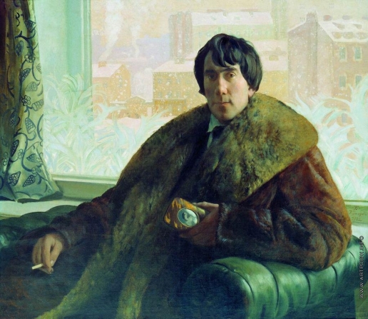 Б.М. Кустодиев. Портрет И.С. Золотаревского. 1921