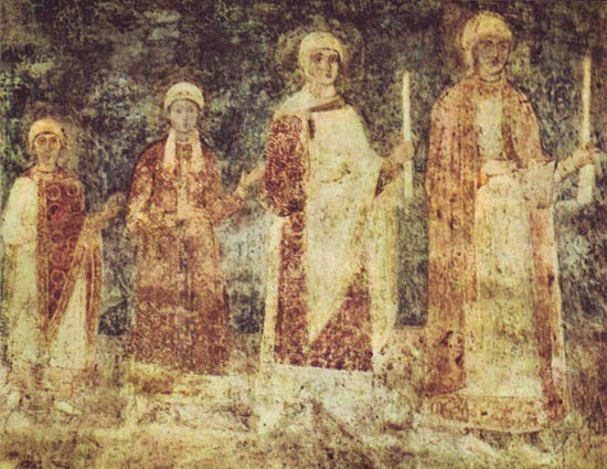 Фрески Софийского собора. Дочери Ярослава Мудрого